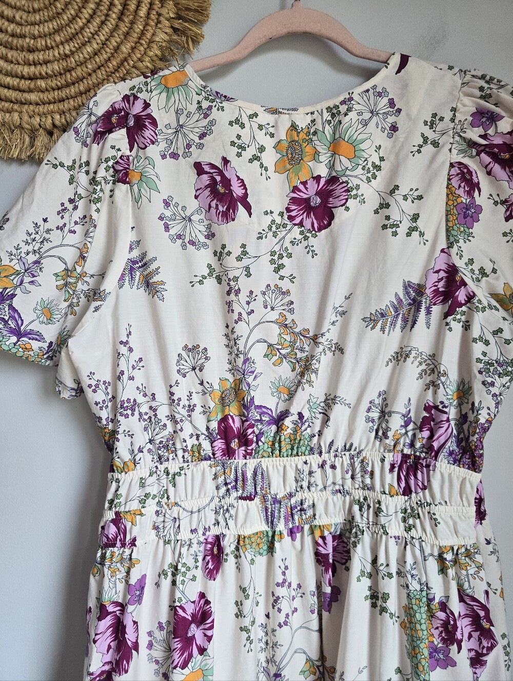Anthropologie Somerset Charming Floral Border Print Tiered Maxi Dress SZ XL Boho - Picture 7 of 10